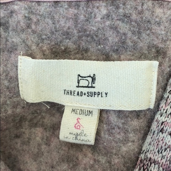 𝅺thread+supply SzM Knit/Fleece Hoodie - Picture 4 of 8